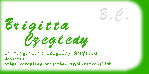 brigitta czegledy business card
